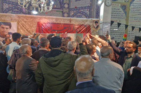 مراسم وداع با پیکر مطهر شهید محمدرضا غضبان احمدی